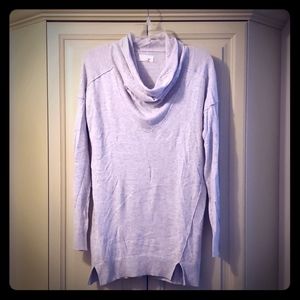 Lou & Grey Long Cowl Neck Sweater, Size Small